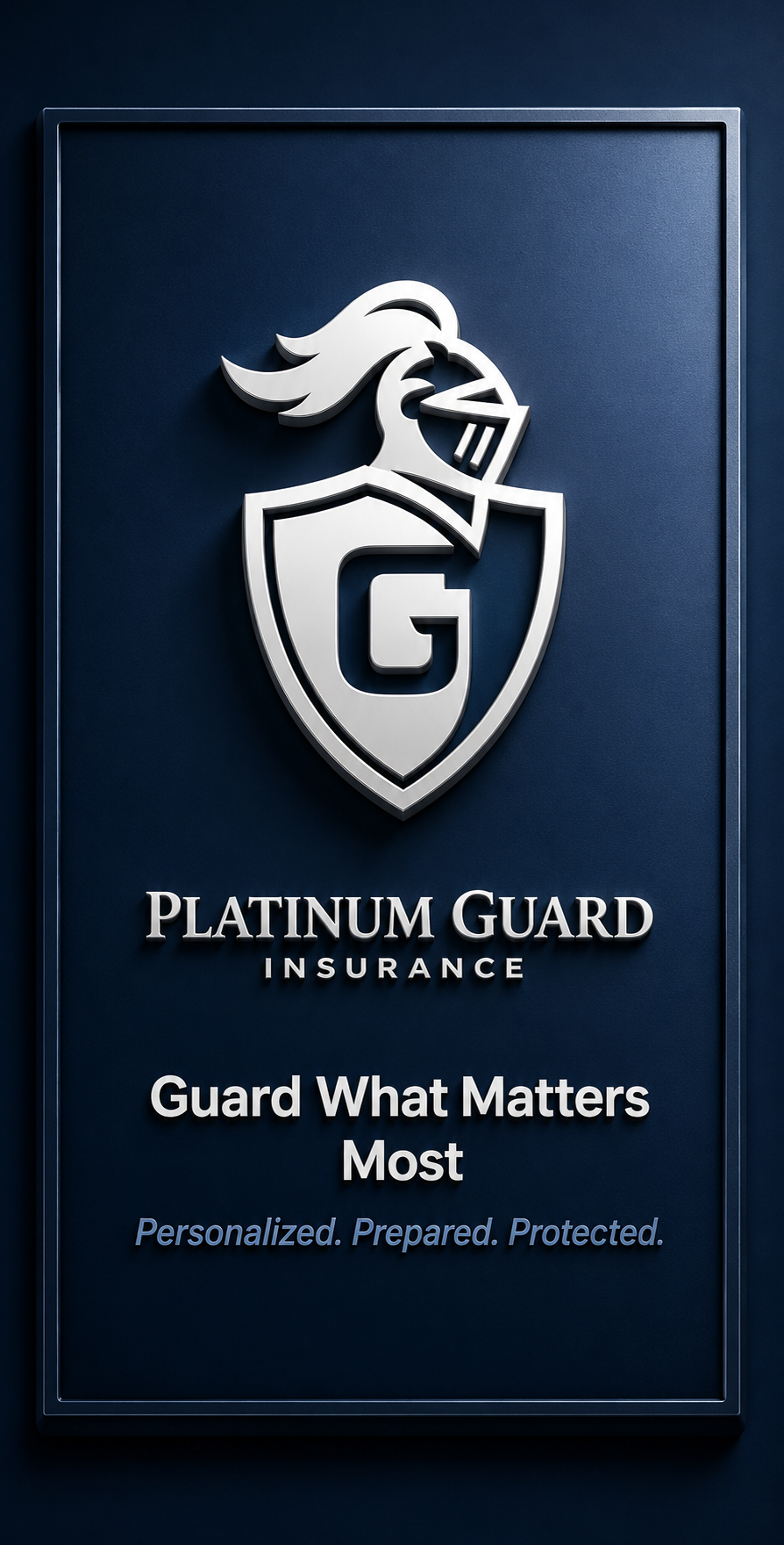 Platinum Guard Insurance brand artwork